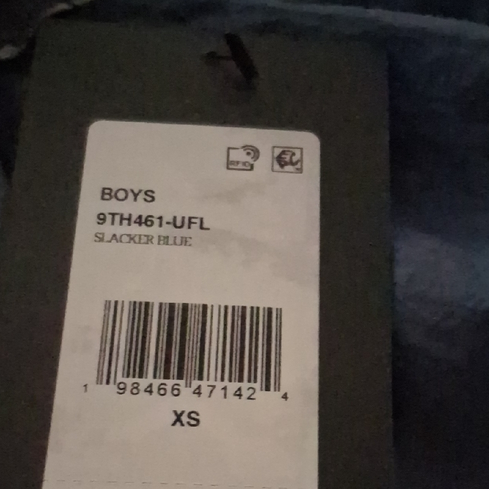 Converse XS Blue  Perforated Top Athletic Spellout tee top - Picture 4 of 13